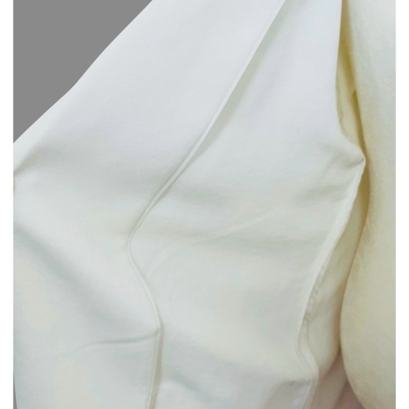 Willow & Thread Blazer Open Front Tie Waist Pockets White Size 16 - Picture 7 of 10